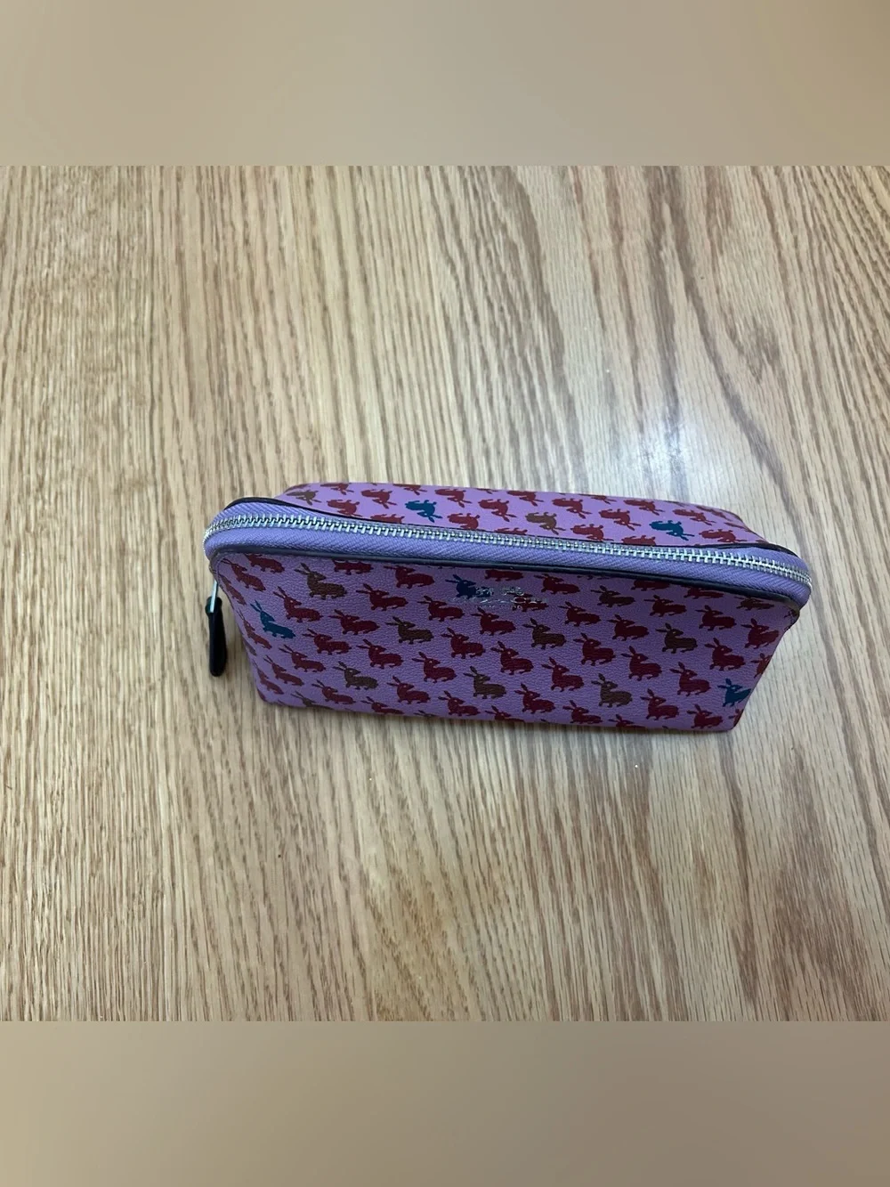 Coach small makeup case pouch - rabbits